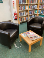 New armchairs for Torrington Library